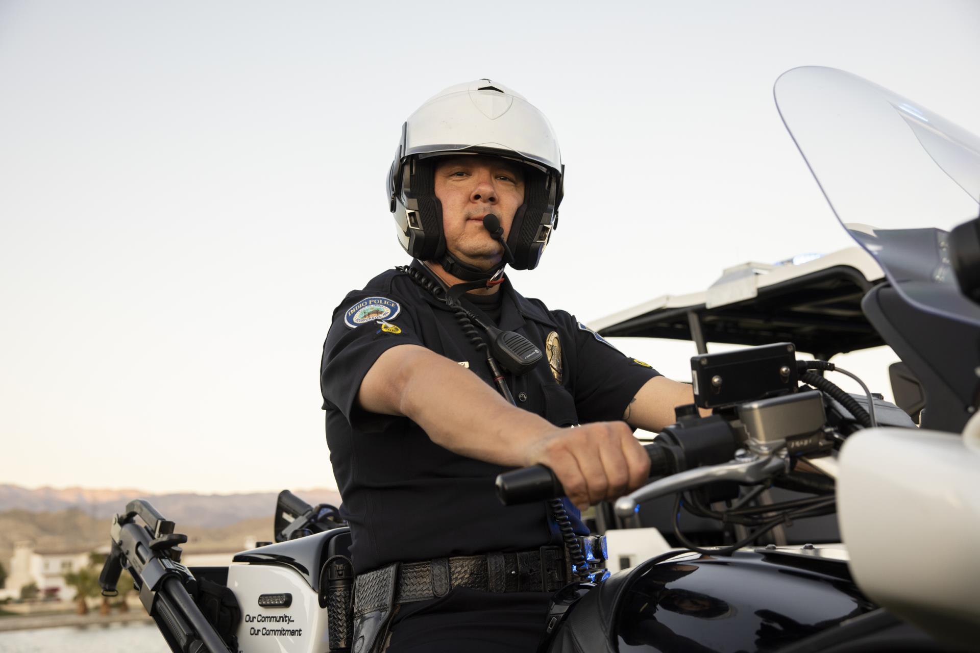 officer on motorcycle